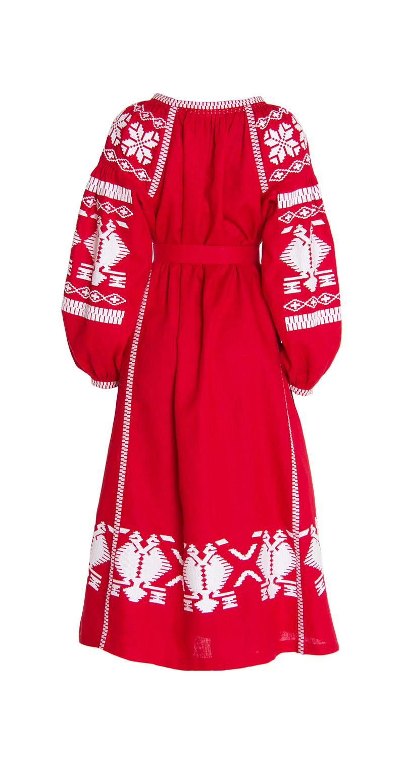 Red Rue Embroidered Dress