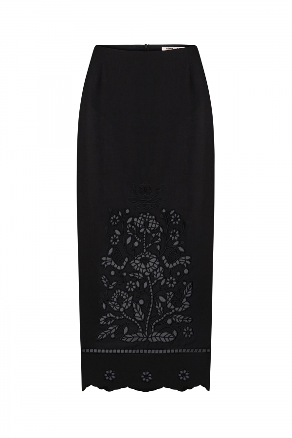 Tree of Life Skirt in Black