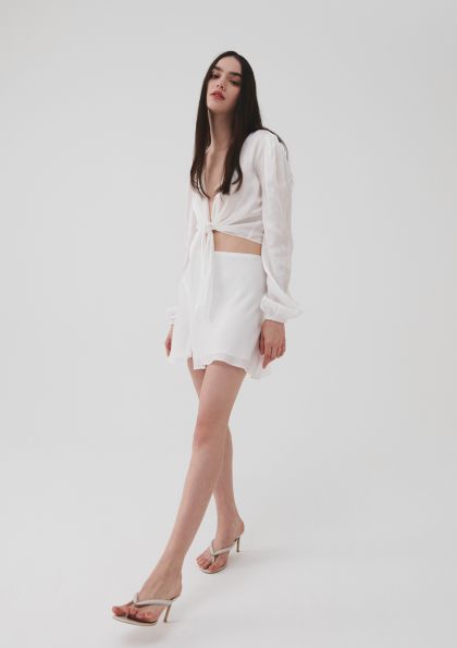 UnderFlirty Carina Mini skirt In White